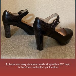 Classic ankle strap 3½“ heels ➙New, never worn